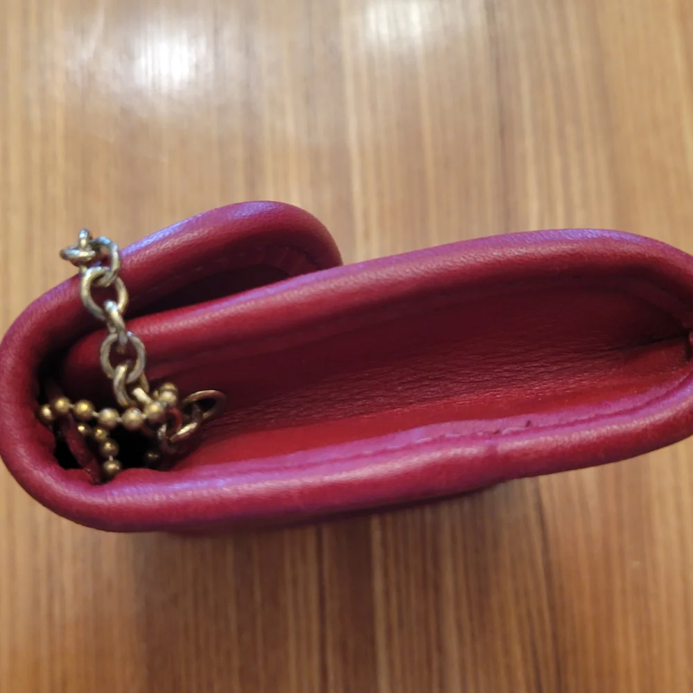 Vintage 90s Coach 7219 Wallet Red - Picture 7 of 7